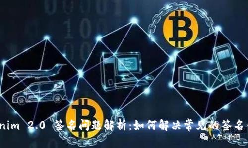 Tokenim 2.0 签名问题解析：如何解决常见的签名错误？